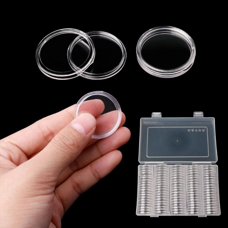 Collectors Coins Jewelry & Watches Of Smithtown Reviews - 367A ラウンドコイン収納ボックス 100 個コインコレクター寝室のデスク本棚