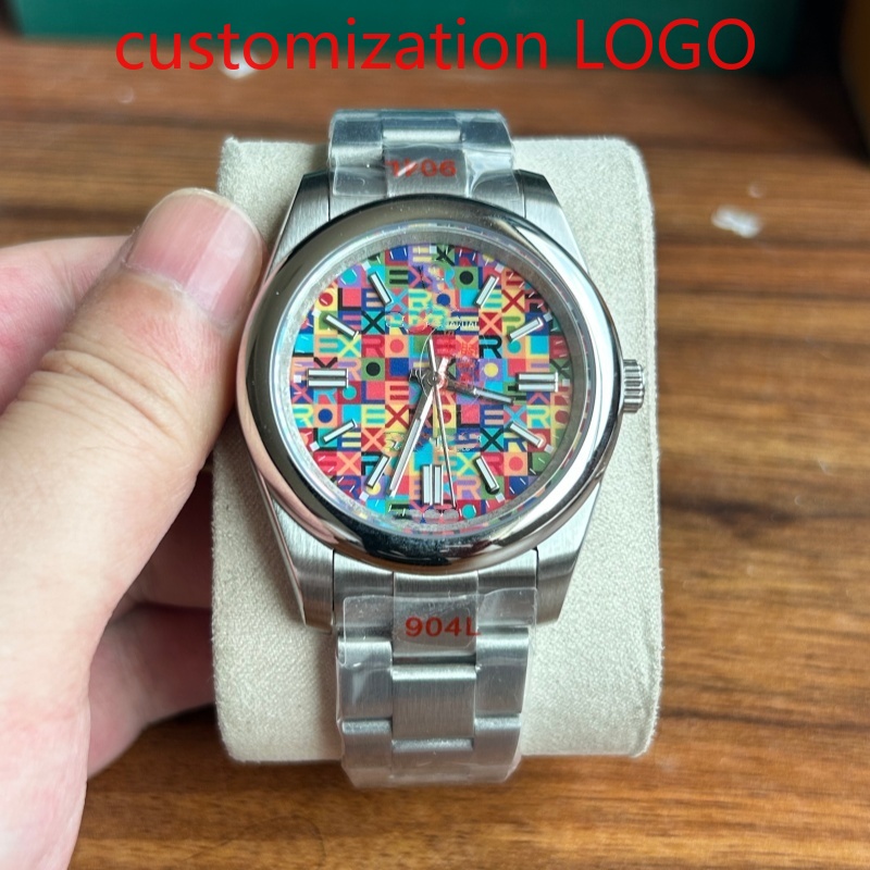 Jewelry Watch - 31mm/36mm/40mm カラフルな高級自動巻きムーブメント 904L フィットダイヤル サファイアガラス腕時計 男女兼用
