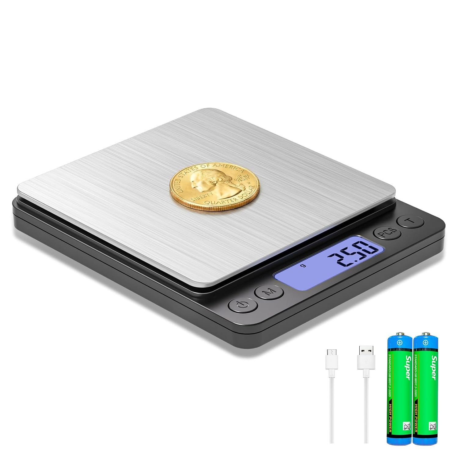 Collectors Coins Jewelry & Watches Of Smithtown Reviews - コインスケール 1kg/0.01g 高精度、コレクター向け、金、宝石、USB充電、LCDディスプレイ、個数計数機能付き、ケーブルと電池付属