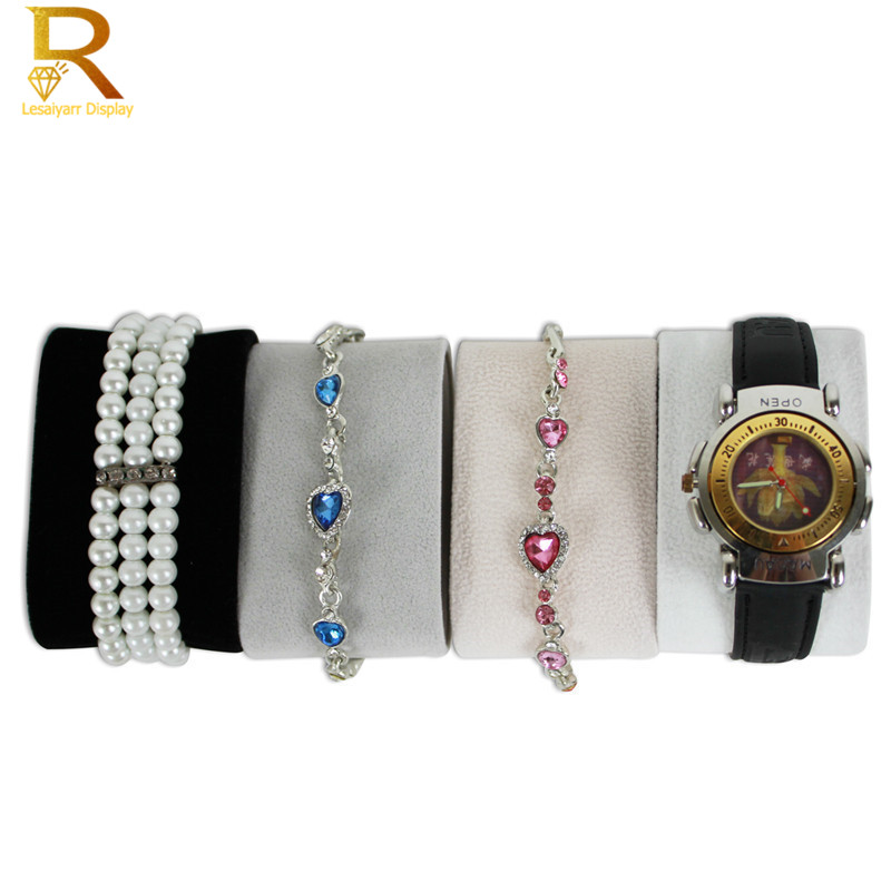 Jewelry Watches For Sale - ホット販売ブラックホワイトスエード時計クッション時計枕ケース収納ボックス腕時計ブレスレットディスプレイスタンドホルダーオーガナイザー