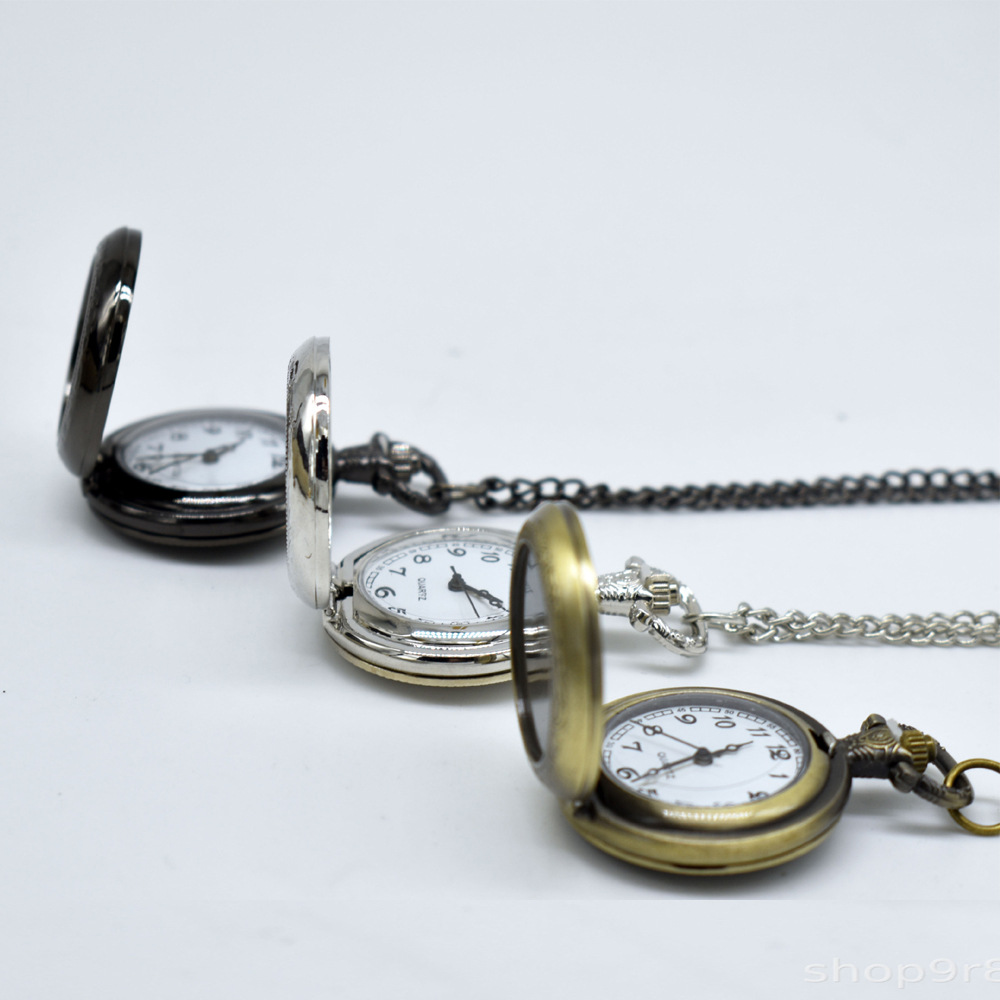 カスタムヴィンテージメタル懐中時計ペンダントネックレス クラ - Jewelry Watches For Men のレビューと価格