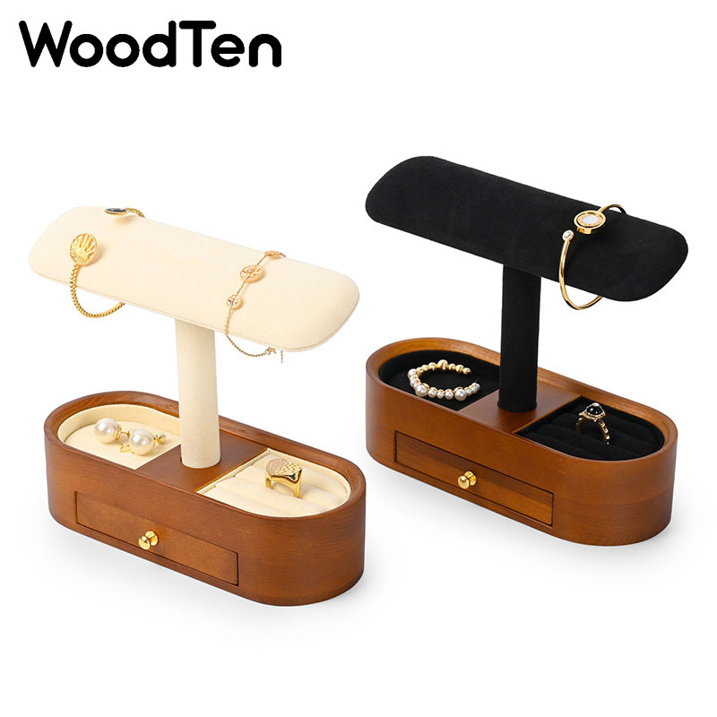 木製腕時計ディスプレイスタンド（引き出し付き）、木製腕時計収 - Jewelry Organizer Watches のレビューと価格