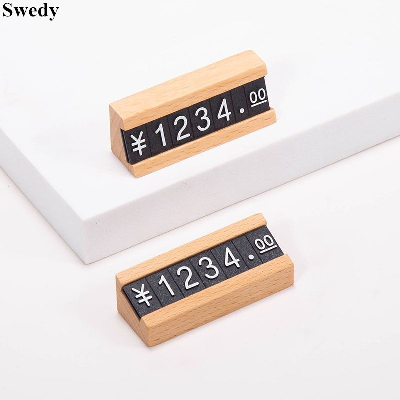 10セット 小型木製価格表示ホルダー ディスプレイスタンド  - Jewelry Watches For Sale のレビューと価格