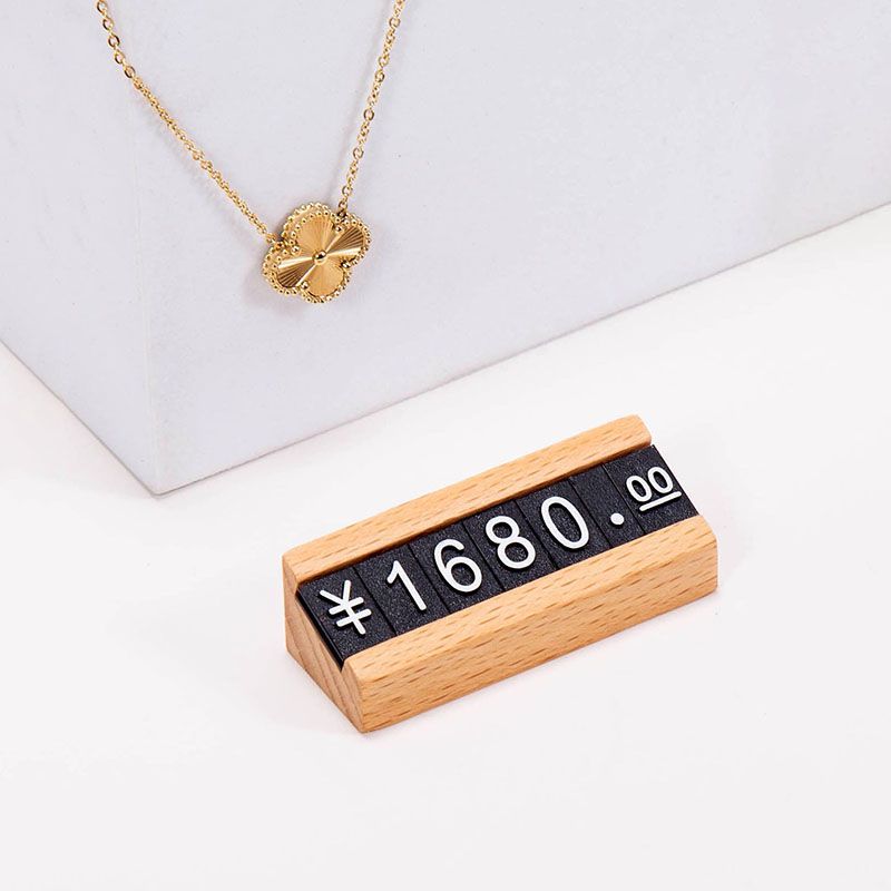 10セット 小型木製価格表示ホルダー ディスプレイスタンド  - Jewelry Watches For Sale のレビューと価格