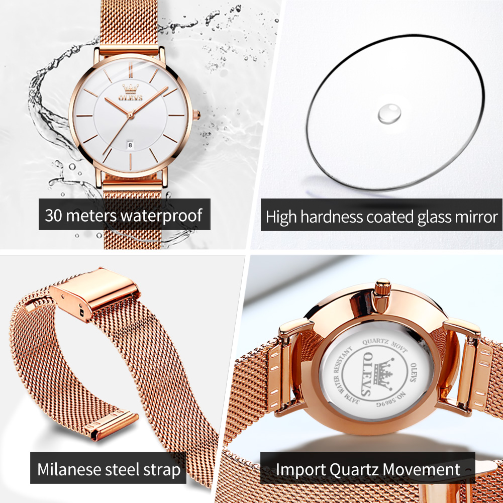 OLEVS レディース腕時計 5869 エレガントでおしゃれ - Jewelry Watch のレビューと価格