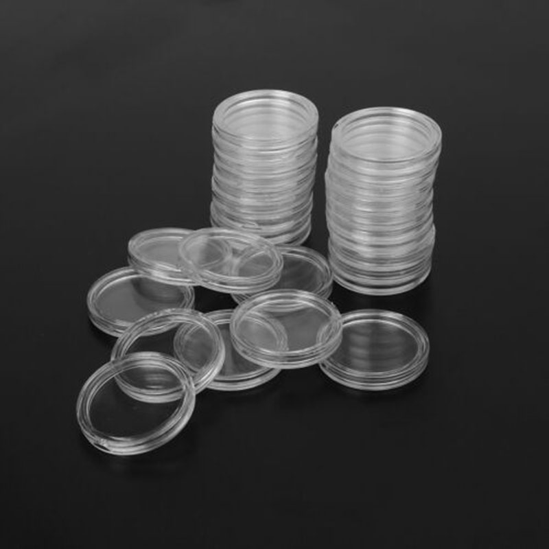 100個入り 透明丸型コインホルダー 直径33mm プラスチ - Collectors Coins Jewelry & Watches Of Smithtown Reviews のレビューと価格