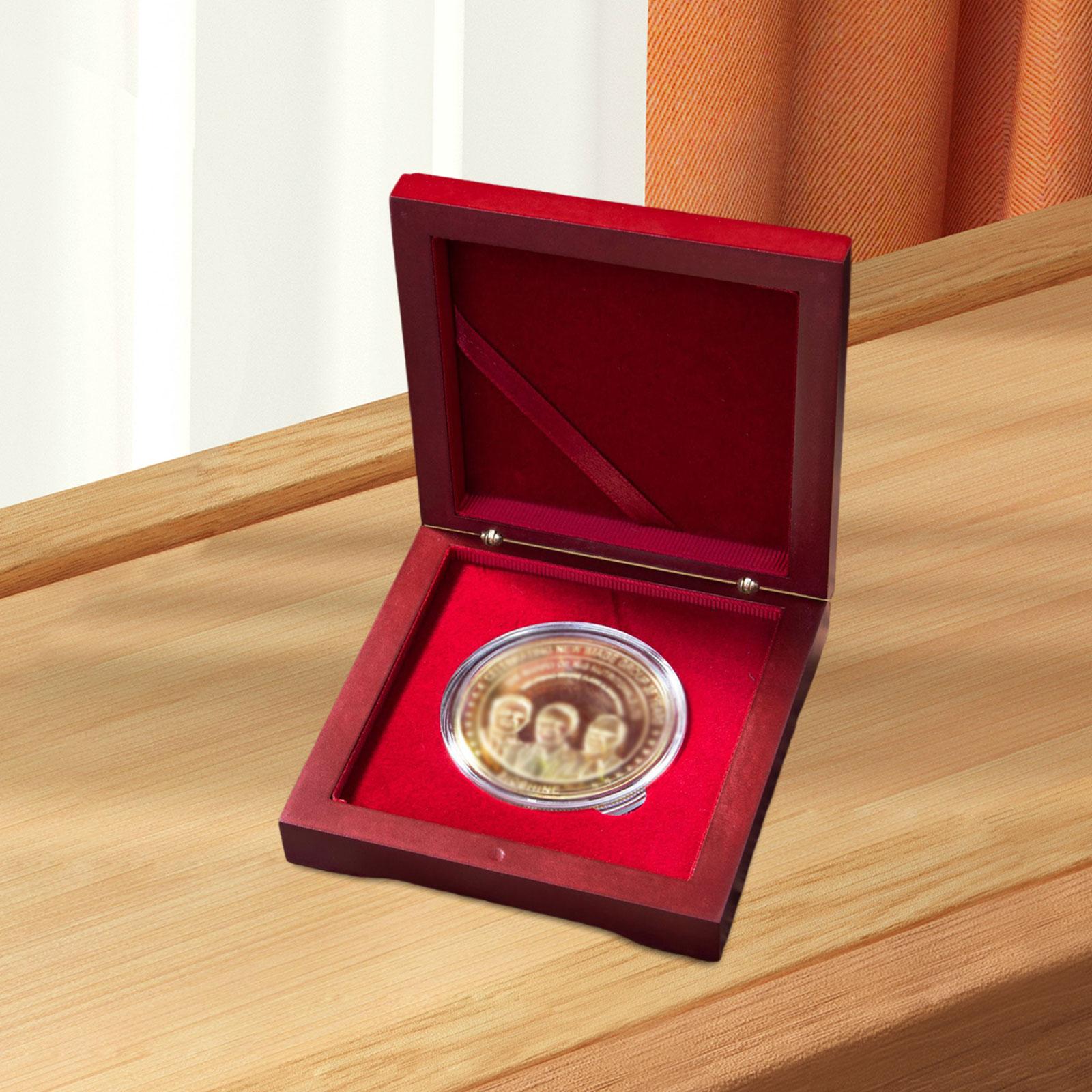 メダルプレゼンテーションボックスコインホルダー木製コイン収納 - Collectors Coins Jewelry & Watches Of Smithtown Reviews のレビューと価格