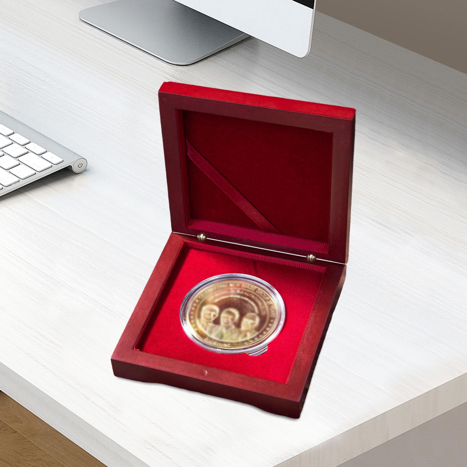 メダルプレゼンテーションボックスコインホルダー木製コイン収納 - Collectors Coins Jewelry & Watches Of Smithtown Reviews のレビューと価格