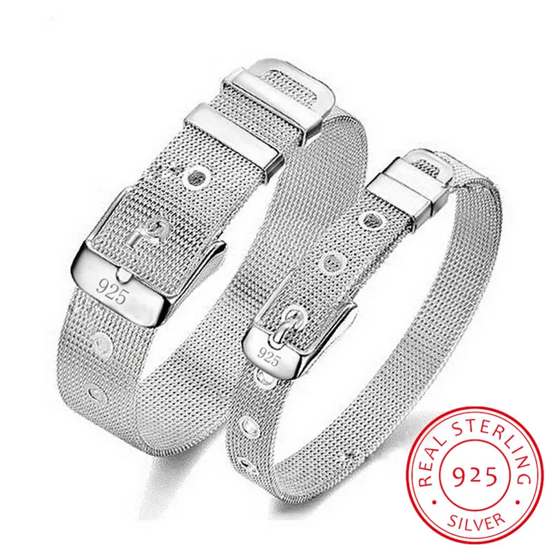 女性のための925スターリングシルバークリップチェーンブレス - Jewelry Watches For Sale のレビューと価格