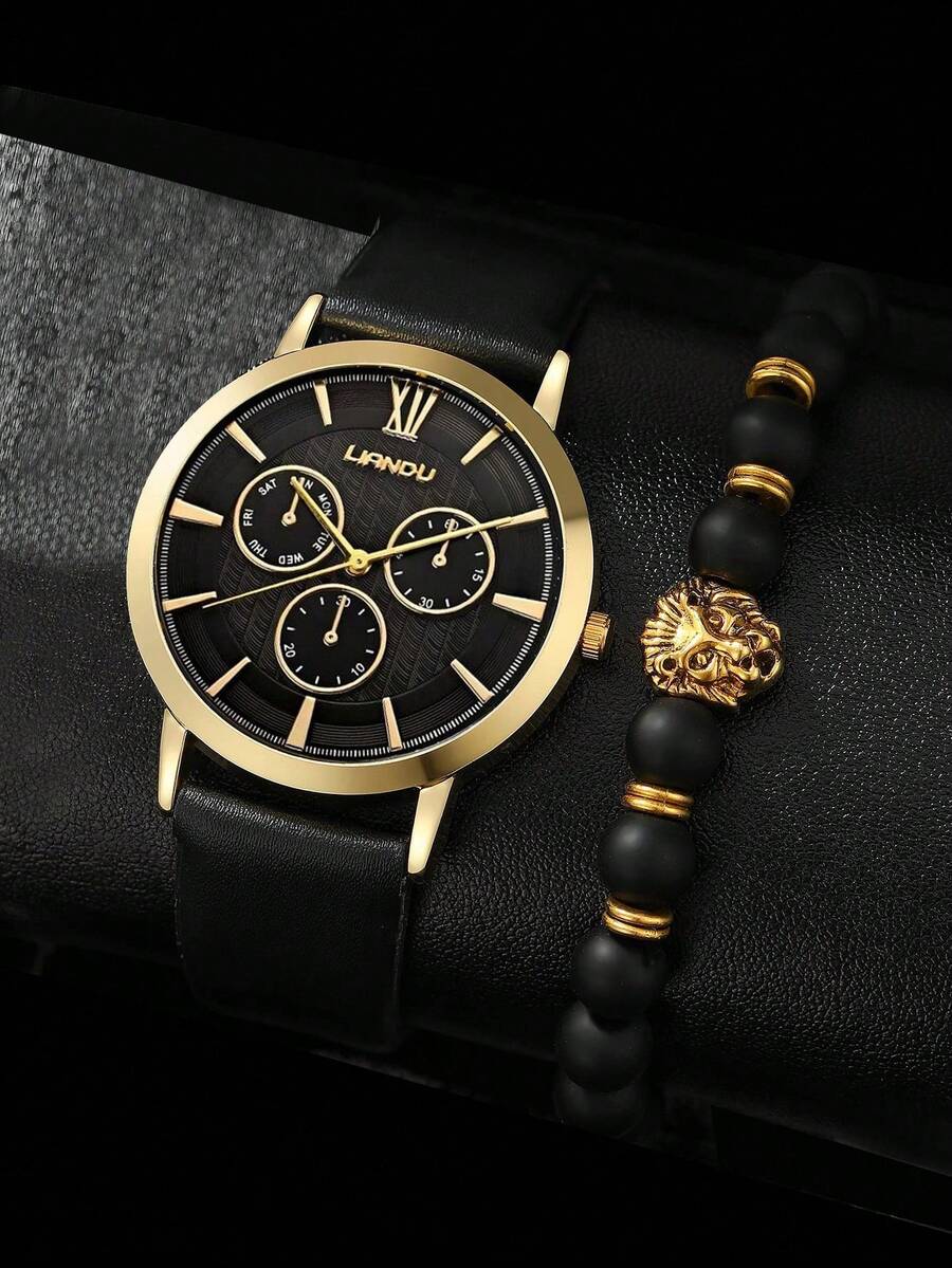 LIANDU LIANDU 1セット メンズファッションカジ - Jewelry Watch のレビューと価格