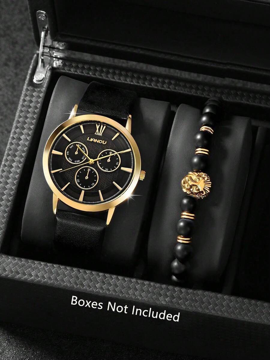 LIANDU LIANDU 1セット メンズファッションカジ - Jewelry Watch のレビューと価格