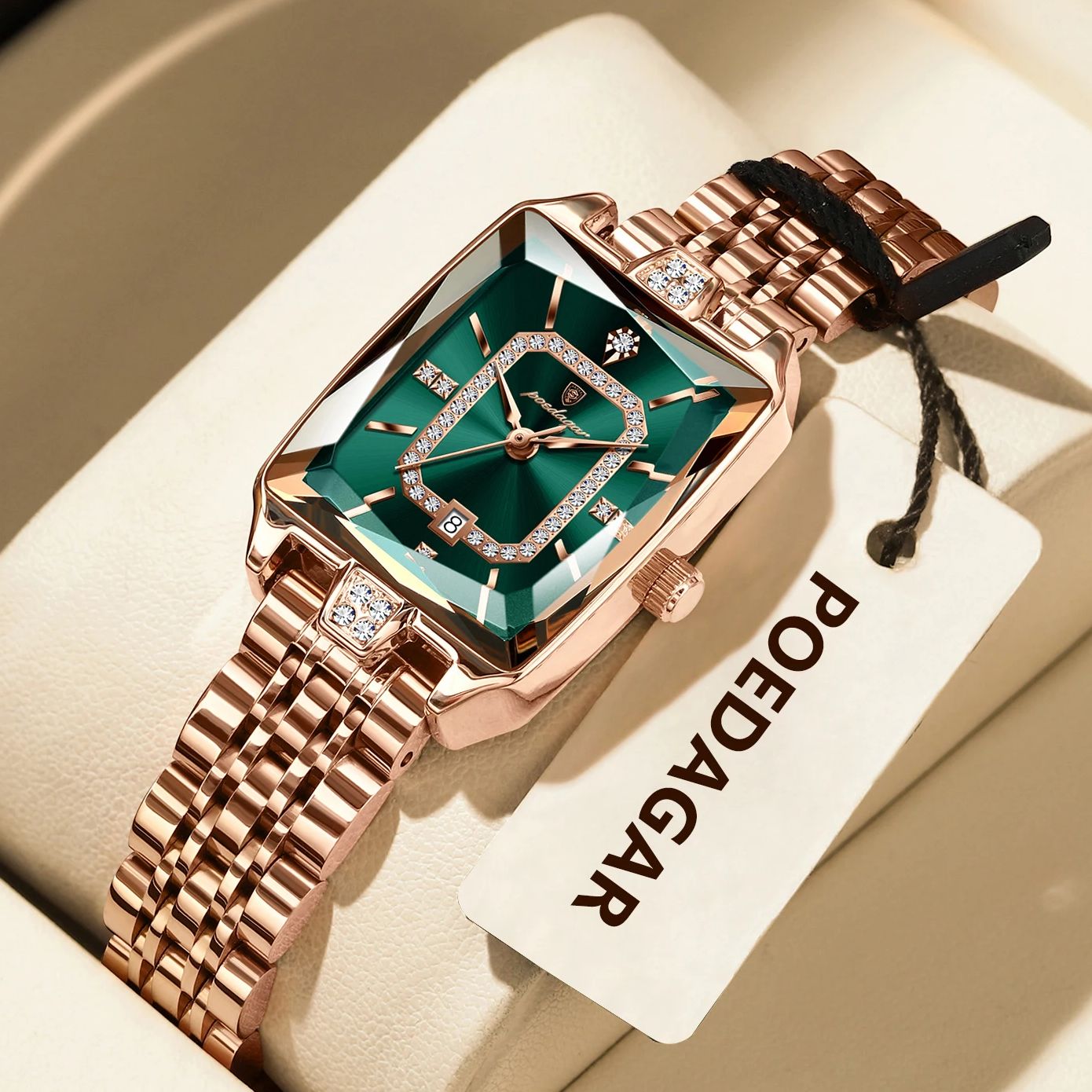 POEDAGAR 高級婦人用腕時計 防水 日付表示 高品質  - High Jewelry Watches のレビューと価格