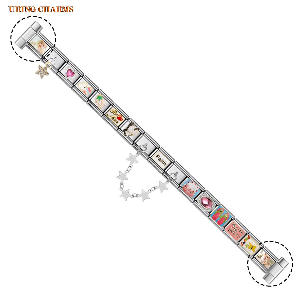 1ペアの写真ロゴ入りカスタムウォッチストラップコネクター、9 - Jewelry Watches For Men のレビューと価格