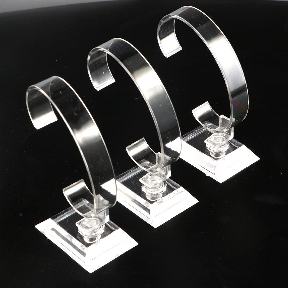 透明な時計ディスプレイラックブレスレットバングルジュエリーラ - Jewelry Watches For Men のレビューと価格