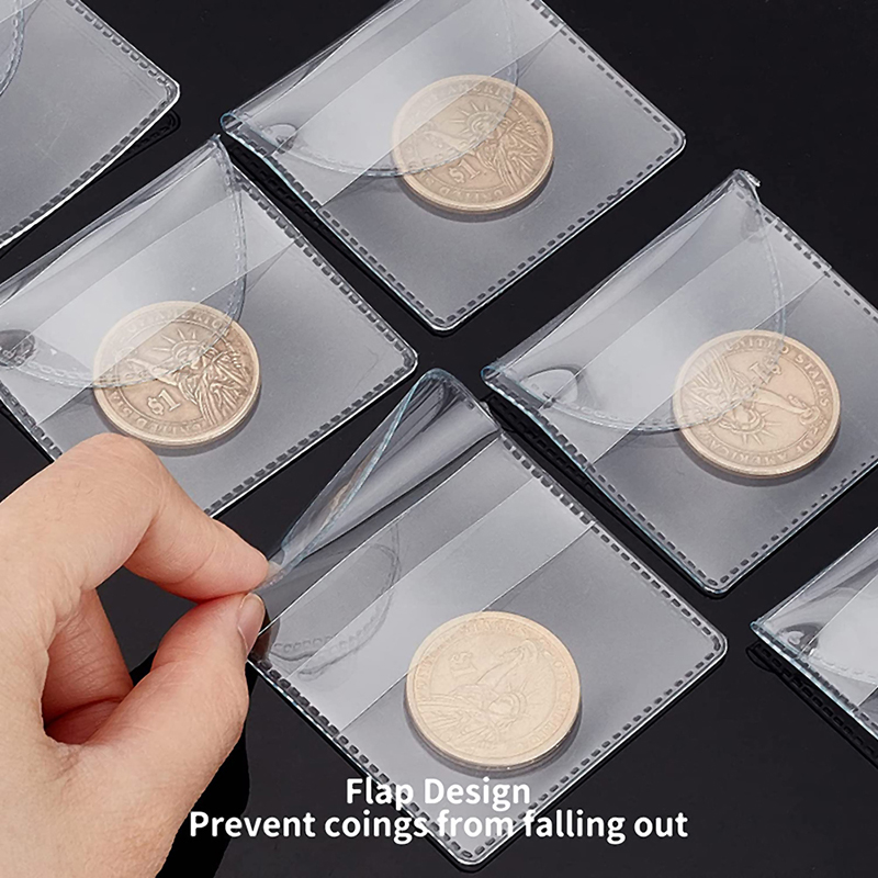 透明なプラスチックコインコレクター、プロテクターポケット、シ - Collectors Coins Jewelry & Watches Of Smithtown Reviews のレビューと価格