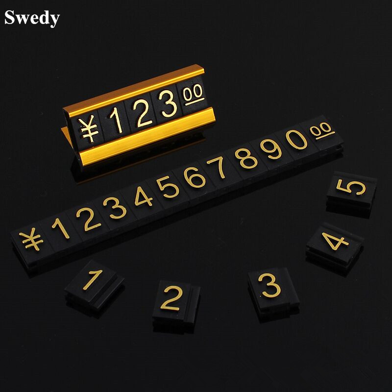 10セット調整可能な組み立て番号価格ラベルキューブタグドルユ - Jewelry Watches For Sale のレビューと価格